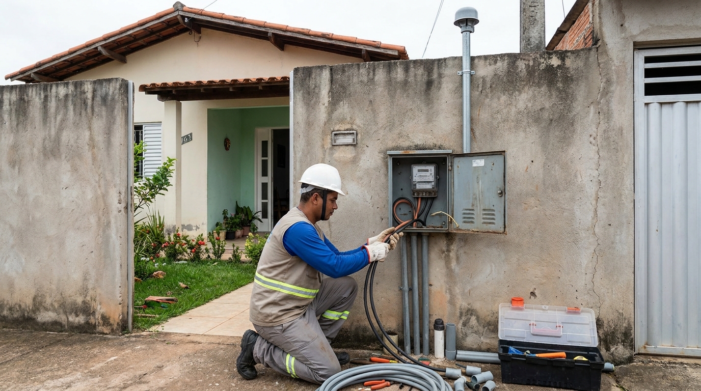 Instalacao de padrao de energia em São Luís‑MA