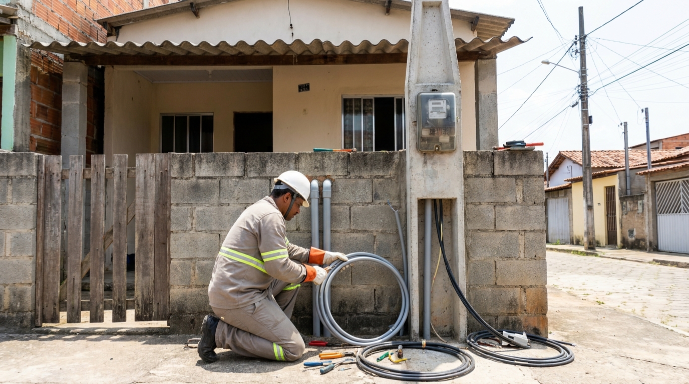 Instalacao de padrao de energia residencial em São Luís‑MA